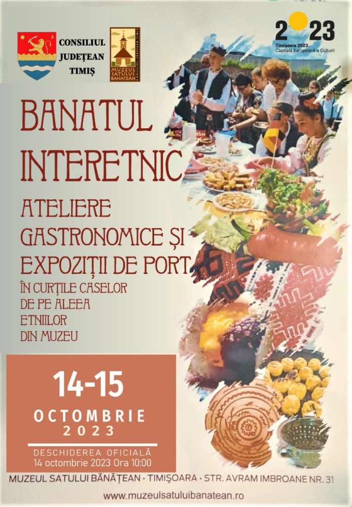 Banatul interetnic ateliere gastronomice și expoziții de port în curțile caselor de pe Aleea etniilor din muzeu
