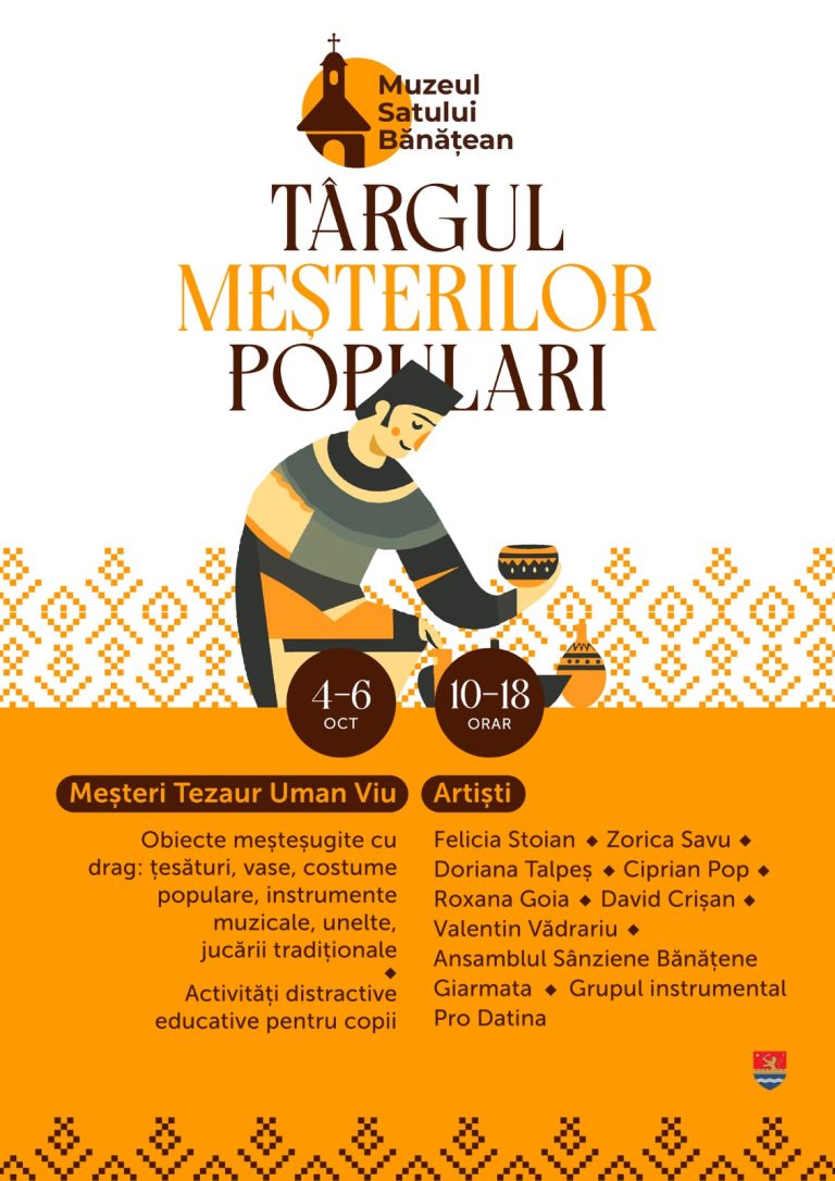 Afiș Târgul Meșterilor Populari ediția a XXIV-a