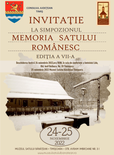 invitatie memoria satului romanesc